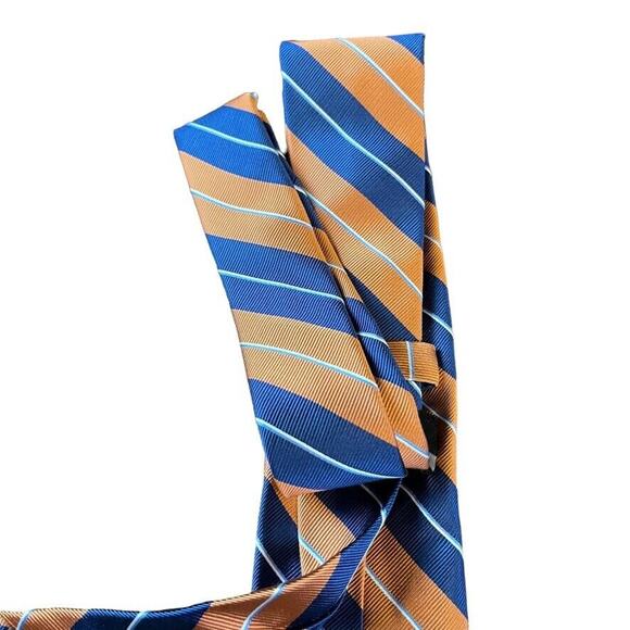 Jos A Bank Joseph Mens Traveler Stain Resistant Diagonol Stripe Necktie Tie Silk - Picture 11 of 16